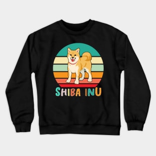 Vintage Retro Shiba Inu Crewneck Sweatshirt